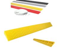 1" 2" 3" 4" Threshold Ramp, Portable Curb Ramp, Plastic Step Pad For Sweeping Robot, Wheelchair Ramp For Doorway, Kerb Ramp For Garage Bathroom Entry(Yellow,39.37x5.12x2.36in)