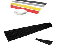 1" 2" 3" 4" Threshold Ramp, Portable Curb Ramp, Plastic Step Pad For Sweeping Robot, Wheelchair Ramp For Doorway, Kerb Ramp For Garage Bathroom Entry(Black,39.37x6.3x2.95in)