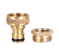 1/2 3/4Inch Brass Thread Garden Faucet Hose Water Pipe Connector Fitting Adaptor - Golden Lovely and practical