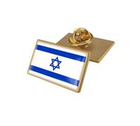 1/2/3/5/10/20/30/50 PCS Israel Flag Lapel Pin Bandera de Israeli Metal Badge Button Pins Country Flag Metal Enamel Pin Brooch Israeli National Enamel Badge Armband Souvenir Jewish Gifts 25x15mm