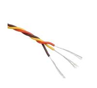 1/2/3/5/8/10/20/50M Extension Cable 2AWG 26AWG Futaba Twisted Wire Cord Lead Copper For Model Accessorie(Orange Brown Red,8m 22AWG)