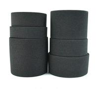 1/2/3/5M 20-70mm Black 1.5mm Thick Elastic Band for Sewing Underwear Webbing Strap Tape Skirt Waist Bands DIY Accessories-Black-25mm-1Meter