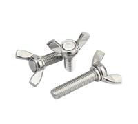 1/2/3/5Pcs M3 M4 M5 M6 M8 M10 M12 DIN316 304 A2 Stainless Steel Hand-Tighten Toolless Adjustable Butterfly Wing Head Thumb Screw(100mm,1pc M12)