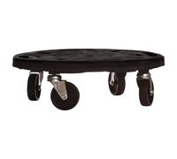 1/2/3/5x Plant Trolley with Wheels Black Flower Trolley Plant Caddy vidaXL