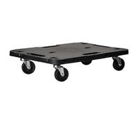 vidaXL 5x Transport Trolleys Black Polypropylene Roller Platform Transport Aid