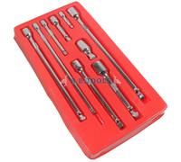 1/2" 3/8" 1/4"dr 9pc Extension Set Wobble TE068