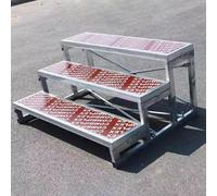 1/2/3 Level Choir Risers - Portable Tiered Staging Platform, Multifunctional Choral Steps for Group Photos, Lectures and Speaking Stand, Ideal for Churches and Schools (3Tier)