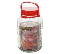 1, 2, 3 Litre Large Food Glass Jar with Lid (3, 1L)
