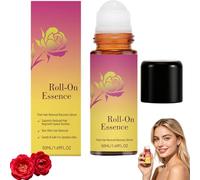 1/2/3 pc Rose Roll-on Essentialss Oil,50 ml Rose Quartz Roller Ball,Helps Skin Feel Smoother,Lasting Hydration, Non Greasy, Refreshing Texture for Dry Skin for Men and Women (1pc)