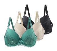 1/2/3 Pieces Women's Fashion Bra My Orders Push up Bras Plus Size Minimiser Bra Solid Color Comfortable Cotton Floral Lace Bralette Sales