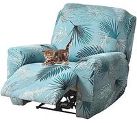 1/2/3 Seater Recliner Sofa Seat Covers Fabric Stretchy 4/6/8-Pieces Couch Slipcover Armchair Cover Non-Slip Furniture Protector, Elastic Spandex Soft Recliner Chair Protectors with Side Pocket ( Color