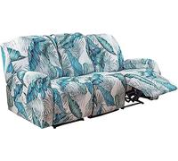 1/2/3 Seater Recliner Sofa Seat Covers Fabric Stretchy 4/6/8-Pieces Couch Slipcover Armchair Cover Non-Slip Furniture Protector, Elastic Spandex Soft Recliner Chair Protectors with Side Pocket ( Color