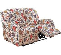 1/2/3 Seater Recliner Sofa Seat Covers Fabric Stretchy 4/6/8-Pieces Couch Slipcover Armchair Cover Non-Slip Furniture Protector, Elastic Spandex Soft Recliner Chair Protectors with Side Pocket ( Color