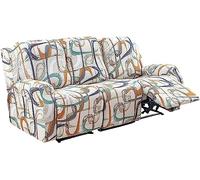 1/2/3 Seater Recliner Sofa Seat Covers Fabric Stretchy 4/6/8-Pieces Couch Slipcover Armchair Cover Non-Slip Furniture Protector, Elastic Spandex Soft Recliner Chair Protectors with Side Pocket ( Color