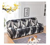 1/2/3 Seater Recliner Sofa Seat Covers Fabric Stretchy 4/6/8-Pieces Couch Slipcover Armchair Cover Non-Slip Furniture Protector, Elastic Spandex Soft Recliner Chair Protectors with Side Pocket (Color