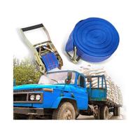 1/2/3 Set 9.8-49.2' Long 2 1/5 Inch Ratchet Tie Down Straps, Lashing Cargo Tie-Down Strap with Double J Hook for Truck Trailer Moving Vans Kayaks Car Roof(1pc,32.8Ft)