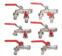1/2#39; #39; IBC Water Tank Connector 2-Way 1-Way Garden Hose Irrigation Adapter Brass Joint Replacement Fitting Ball Valve 1Pcs(Fx1pc)