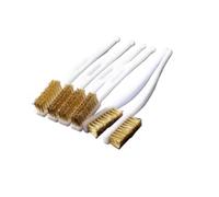 1/2/3pc Mini Copper-Plated Brass Wire Brush Set | 1/2/3Pcs Mini Brass Wire Brush Set Copper-Plated,Rust Paint Removal Burr Cleaner(3pcs)
