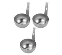 1/2/3PCS Egg Poacher, Stainless Steel Poached Egg Poachers Cup, kitchen No-Stick Egg Poacher Pan with Hang Ear, easy to use Home Kitchen Cooking boiled egg maker for Breakfast (3pcs primary)