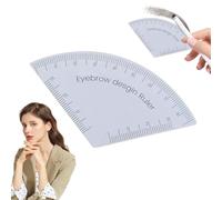 1/2/3pcs Fast Drawing Eyebrow Design Ruler - Microblading Mapping Tool, Reusable Permanent Makeup Shaping Guide Ruler for Professional Eyebrow Tattoo Supplies & Eyebrow Drawing (1pcs)