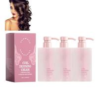 1/2/3PCS Hairhalo Curl Defining Cream, Curl Defining Cream, Curl Cream for Curly Hair Anti Frizz, Moisturizing, Smoothing for Curly & Wavy Hair (1 Ounce, 3PCS)