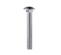 1/2/3pcs M6 M8 M10 M12 304 Stainless Steel Round Head Square Neck Carriage Screw Bolt(M12-1pcs,25mm)