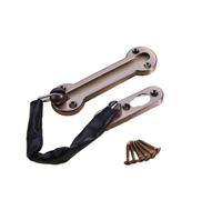 1/2/3pcs Stainless Steel Hotel Door Chain Latch Safety Guard Security Lock Limiter Tools Hardware for Home for Door(Red Bronze,2 PCS)