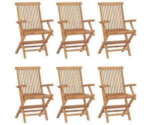 1/2/3x Solid Teak Wood Folding Garden Chairs Outdoor Seating Furniture vidaXL