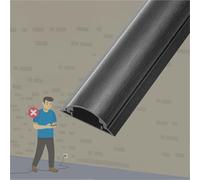 1 2 4 10 Pcs Aluminum Alloy Cable Concealing Cover, 180 150 120 100 80 50 Cm Length Wire Groove Cable Management Lid, Wire Trunking Cover Plate For Home Office(B-4 pcs,L W H 80cm x 50mm x 14mm)