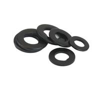 1/2/4/20/30/40/50pcs M1.6 M2 .5 M3 M4 M5 M6 M8 M10 M12 M14 M16 Black Plated 304 Stainless Steel Flat Washer(2pcs M10x30x2)