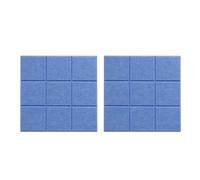 1/2/4 * 4PCS Nine Grid Felt Message Board Office Decoration Bulletin Notepad Home Photo Display Wall for School Home Office(Blue-2PCS)
