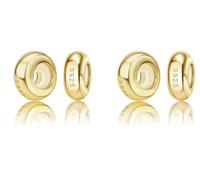 1 2 4 6 8 10 12 Gold Rose Silver Silicone Insert Stopper Spacer Bead Pendant 925 Sterling Silver Compatible With Pandora Moments Charm Bracelet (4 x Gold Silicone Stopper Spacer)