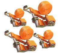 1/2/4/6/8 Pack 2 Inch Ratchet Tie Down Straps Set, 11023 LBS Break Strength, Heavy Duty Ratchet Straps with Double J Hook for Moving Appliances Motorcycle Truck(4sets,15.0m/49.2Ft)