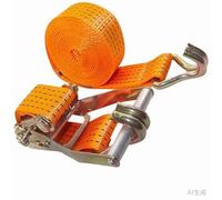 1/2/4/6/8 Set 2 Inch Heavy Duty Tie Down Ratchet Straps with Double J Hook, 11023 LBS Break Strength, Cargo Ratchet Straps for Truck Trailers Motorcycles Kayak(1set,10.0m/32.8Ft)