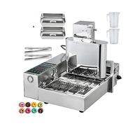 1/2/4/6 Rows Electric Donut Waffle Maker Fully Automatic Crepe Sandwich Fryer Machine Kitchen Cooking Appliance Commercial(5.5L 2000W,1)