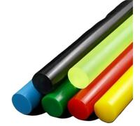 1/2/4/6pcs Colored Solid Polyurethane Rod Diameter 3-45mm Beef Tendon Elastic Rubber Bar Length 500mm