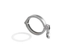 1/2"-4 Inch SS304 Stainless Steel Tri Clover Clamp, Sanitary Tri Clamp Ferrule OD 50.5/64/77.5/91/106/119mm Pipe Fitting(25mm Ferrule 50.5)