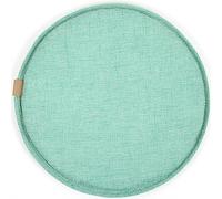 1/2/4 Packs Diameter 30cm/33cm/35cm/40cm/45cm Chair Pads, Round Non-slip Seat Cushion With Elastic Ties Hooks, High Resilience Sponge Dining Chair Cushion (Color : Green, Size : 45 * 45cm(1pack))