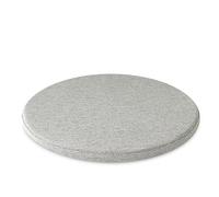 1/2/4 Packs Non-slip Chair Cushion, Memory Foam Round Seat Pad, Breathable Cotton Linen Chair Pads, Small Round Stool Seat Cushions, Floor Cushion ( Color : Light Grey , Size : 35*35cm(1pack) )