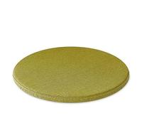 1/2/4 Packs Non-slip Chair Cushion, Memory Foam Round Seat Pad, Breathable Cotton Linen Chair Pads, Small Round Stool Seat Cushions, Floor Cushion ( Color : Yello-wgreen , Size : 40*40cm(1pack) )