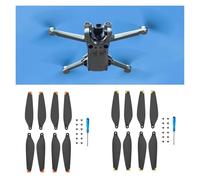 1/2/4 Pairs 6030 Propellers Compatible For DJI Mini 3 Pro Drone Quick Release Drone Wings Replaceable Wing Fan Low Noise Blade Accessories(2 pair Silver edge)