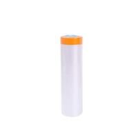 1/2/4 PC Pre-Taped Masking Films Self-Adhesive Cabinet Dust Cover Cut Film Paint Protection Plastic Cloth Sheet Roll for Furniture(2 Roll,1.8x10m)