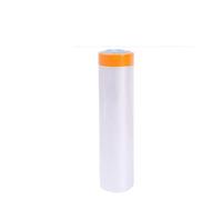 1/2/4 PC Pre-Taped Masking Films Self-Adhesive Cabinet Dust Cover Cut Film Paint Protection Plastic Cloth Sheet Roll for Furniture(2 Roll,2.4x10m)