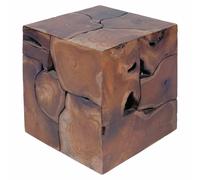 vidaXL Stool Seat/Footrest/Side Table Furniture Home Solid Teak 40x40x45 cm