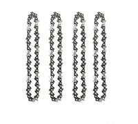 1/2/4PCS 4 Inch .043" Gauge 28 Drive Links 1/4" Pitch Chainsaw Chain Guide Semi Chisel Chain Bar Wood Cutting for Electric Saw,4pcs