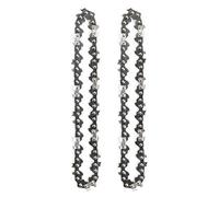 1/2/4pcs 8Inch Mini Chainsaw Chain 1/4" Pitch Blade .043" Gauge Chain Guide Wood Cutting 48 Drive Links Replacement Chainsaw,2pcs