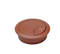 1/2/4pcs Wire Hole Cover Outlet Port Table Computer PC Desk Round Cable Grommet Line Holder White Black Redbrown 50mm/60mm/80mm(Redbrown 60mm,4pcs)