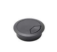 1/2/4pcs Wire Hole Cover Outlet Port Table Computer PC Desk Round Cable Grommet Line Holder White Black Redbrown 50mm/60mm/80mm(Black 60mm,1pcs)
