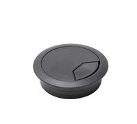 1/2/4pcs Wire Hole Cover Outlet Port Table Computer PC Desk Round Cable Grommet Line Holder White Black Redbrown 50mm/60mm/80mm(Black 80mm,2pcs)