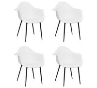 1/2/4x Dining Chair PP Kitchen Dining Room Dinner Chair Multi Colours vidaXL
